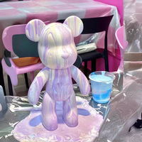 Populaire prêt à expédier peinture verse ours 33CM verser de la peinture pour ours fluide blanc en vrac pour enfants bricolage Art