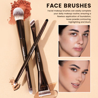 MAANGE Lot de 19 pinceaux de maquillage professionnels avec trousse de rangement – Pinceaux doux pour blush, poudre, anticernes, yeux et fond de teint