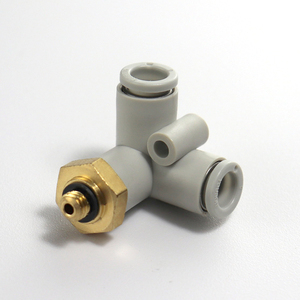 Junta neumática vertical de tres vías YOUBOLI para tubería de aire KQ2D04 06 08 10 12-00/M5/01/02/03 Triángulo regular - Product Image 1