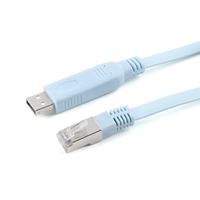 USB vers RJ45 Câble de débogage Usb vers console Câble RJ45 Câble de commande de commutateur de routeur H3c CH340 S'applique aux routeurs et aux commutateurs