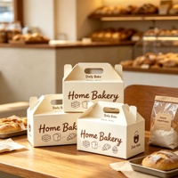 Scatole per Panetteria in Cartone Biodegradabile Ecologico Riciclabile con Manico, Personalizzabili e Stampabili all'Ingrosso
