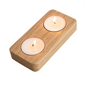 Wooden Bowl <b>Tea</b> Light Holder Handmade Eco Friendly Durable Home Decoration Christmas - Product Image 5