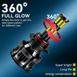 หลอดไฟหน้า LED H4 ซุปเปอร์ไบรท์ 360 องศา 16 ด้าน 300W 10000 ลูเมนส์ 6000K ใช้ได้กับรถยนต์ทั่วไป DC 12V - Product Image 2