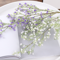 Fleur artificielle de gypsophile blanche de haute qualité, 70 cm, toucher réel, pour décoration de mariage, maison, salon, table, vente en gros