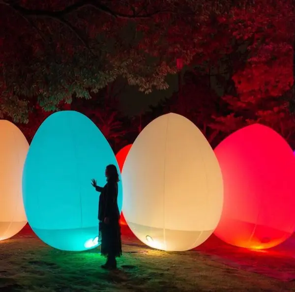Bán Hot LED Color Changing Inflatable Trứng phục sinh cho tổ chức sự kiện trang trí, khổng lồ trứng bóng