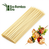 Vente directe d'usine, brochettes jetables biodégradables en bambou rond pour fruits et aliments, pour barbecue