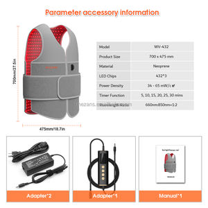 Gilet à lumière rouge 1296 LED 660nm 850nm double bande portable pour le bien-être et la relaxation quotidiens - Product Image 5