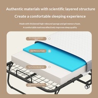 Vente en gros fabricant : Lit pliant convertible en canapé, avec matelas épaissi et structure en treillis d'acier détachable, rotatif, pour la maison et la sieste, modèle d'exportation