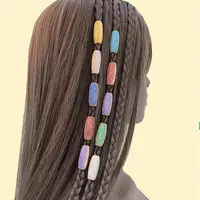 Genya wood dreadlock beads hair tube braid cuffs anelli per capelli unici perline per barba nana accessori per capelli perline sciolte