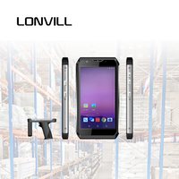 LONVILL Terminal Portátil Android PDA de 5.5 Pulgadas IPS 720*1280 IP65 Resistente al Agua con WiFi, GPS y Bluetooth Opcionales