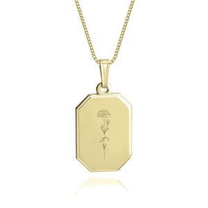 Collar de margaritas de acero inoxidable chapado en oro de 18k, joyería resistente al agua con flores de <span class=keywords><strong>nacimiento</strong></span>, personalizado, regalo para niña 2023 - Product Image 2