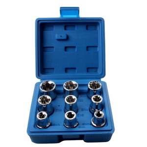 E Type Socket <b>Set</b> 1/2 In Drive 10-24mm 9 Piece Industrial Grade Carbon Steel Hexagonal Socket <b>Tool</b> <b>Set</b> For <b>Mechanical</b> Auto - Product Image 3