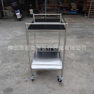 Thickened stainless steel surgical <b>cart</b>, multi-layer <b>storage</b> rack for grooming salons, double-layer treatment <b>cart</b> and - Product Image 3