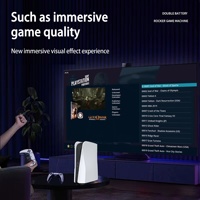 Clé de Jeu Q10 4K sans Fil avec 25000 Jeux Rétro, Console de Jeu Vidéo HD 64 Bits avec Plus de 40 Émulateurs, Deux Manettes, Plug Play