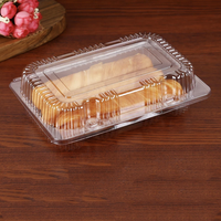 Boîtes d'emballage pour gâteaux en plastique PET transparent jetables personnalisées en gros pour pâtisserie, boulangerie, desserts