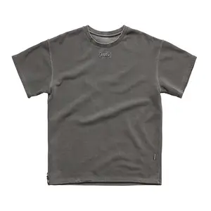 Новый дизайн, роскошная качественная хлопковая свободная брендовая мужская футболка оверсайз с маленькими плечами