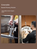 Système de musculation à domicile réglable Dashiqi en acier inoxydable avec barre de traction rotative multifonction et poignée d'entraînement dorsal CN
