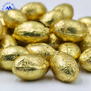 Uova di Cioccolato Pasquali in Offerta, Ripiene di Cioccolato Solido, Confezione in Foglio d'Oro, Cioccolato Personalizzato Delizioso e <span class=keywords><strong>Dolce</strong></span> - Product Image 1