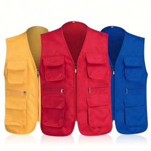 Gilet utilitaire décontracté personnalisé pour hommes et femmes, multi-poches, chaud, pour l'été et l'hiver, idéal pour les journalistes et la pêche - Product Image 4