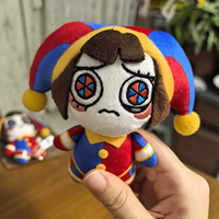 Porte-clés Anime Circus, Peluche Clown Numérique, Pendentif Lapin Jax Mignon, Décoration de Sac à Dos, Compatible avec les Machines à Pinces