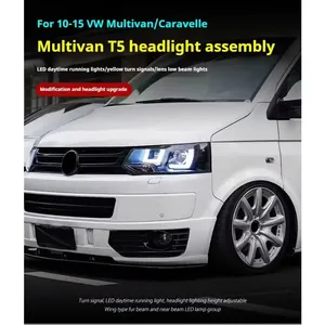 Faro FT per <span class=keywords><strong>VW</strong></span> Multivan <span class=keywords><strong>Caravelle</strong></span> <span class=keywords><strong>T5</strong></span> 2010-2015, Proiettore LED, Luce Diurna, Accessori Automobilistici - Product Image 4