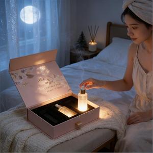 Boîte de rangement magnétique pliable élégante, boîte d'emballage de beauté à fleurs roses, boîte de rangement pour la commode de la chambre à coucher, le bureau, le maquillage - Product Image 2