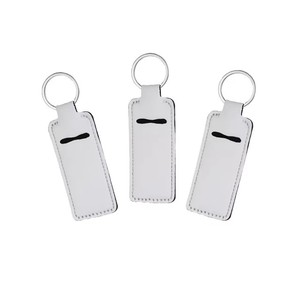 ที่ใส่ลิปบาล์ม Neoprene สีขาวว่างเปล่าที่ใส่ลิปบาล์มพวงกุญแจสำหรับการระเหิด - Product Image 2