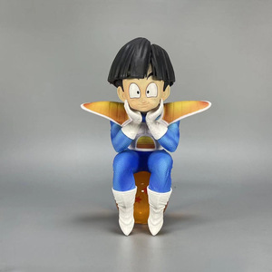 Nuevo estilo de <span class=keywords><strong>resina</strong></span> de alta calidad GK Super Saiyan Son Goku Vegeta sentado bola sentado posición modelo Anime figura personaje de dibujos animados - Product Image 3