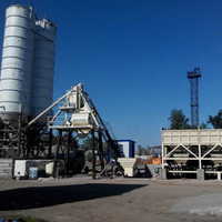 Impianto di Betonaggio Stazionario HZS120 ad Alte Prestazioni Made in China, Miscelatore per Calcestruzzo a Doppio Albero, Controllo Completamente Automatico