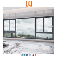 Hurricane Impact verre trempé aluminium fenêtres coulissantes étanche cuisine persienne rideau fenêtres coulissantes pour une utilisation en extérieur