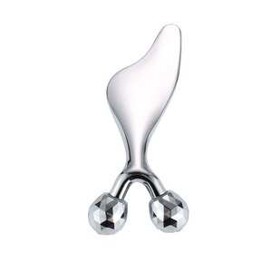 Bâton de massage des yeux double boule <span class=keywords><strong>Dolphin</strong></span> Gua Sha board Appareil de levage et de resserrement du visage Masseur de beauté du visage avec logo personnalisé - Product Image 1