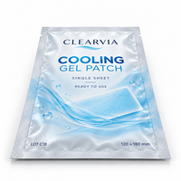 Sachet laminé de qualité alimentaire 120x180mm, emballage pour patch de gel rafraîchissant en feuille unique avec fermeture éclair refermable, prêt à l'emploi