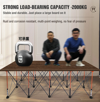 Table de camping portable Juzhiyuan, établi à 6 pieds araignées, établi portable à 6 pieds araignées pour le travail du bois