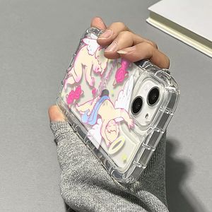 Angel Rose Print ammortizzatore Anti-caduta paraurti TPU custodia per telefono cellulare per Iphone 7 8 X Xr Xs Max 11 12 13 14 15 16 17 - Product Image 4