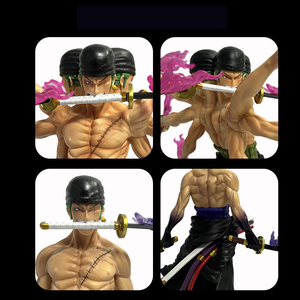 40cm Popular Roronoa Zoro Anime estatua figurita PVC modelo juguete 3 cabezas 6 brazos para una pieza <span class=keywords><strong>nueve</strong></span> cuchillos flujo 2 estilos acción - Product Image 4