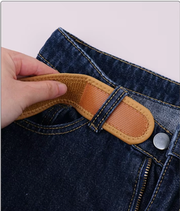 Cinturón de <span class=keywords><strong>Velcro</strong></span> <span class=keywords><strong>con</strong></span> Ganchos de Hierro de Calidad Premium, Diseño Mejorado sin Hebilla, Cinturones Ajustables - Product Image 6