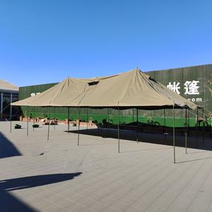 Tente en toile économique Afrique du <span class=keywords><strong>Sud</strong></span>, vert armée, imperméable, 5x10m, une chambre, quatre saisons, grand abri de campagne pour la vente - Product Image 5