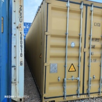 Conteneur 40HQ d'occasion pour modification de maison, conteneur maritime High Cube 40 pieds d'occasion pour stockage