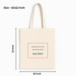 Sac fourre-tout en coton durable pour le quotidien, idéal pour le shopping – Disponible à la vente en gros - Product Image 1