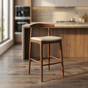 Chaise de salon moderne en bois, dossier solide, design ergonomique, style scandinave, mobilier pour la maison - Product Image 2