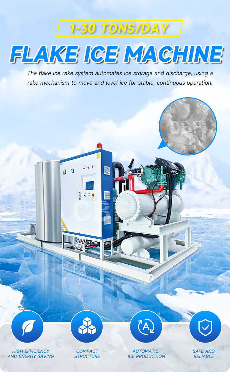 Flake Ice Maker Machine - Efficient Food Preservation