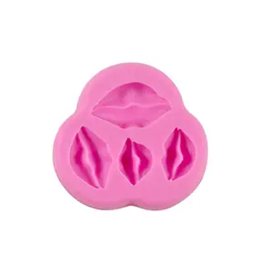 Sexy Lips Candy Chocolate Moldes 3D Beijo Coleção Silicone Mold para Dia dos Namorados Bolo Decoração Casamento Party Supplies