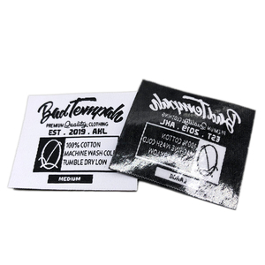 <strong>Iron</strong> <strong>on</strong> Straight Cut Woven <strong>Labels</strong> Size <strong>Label</strong> Garment Tagsfor <strong>Clothing</strong> - Product Image 2