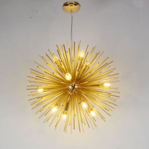 nordic creative romantic Restaurant Kitchen led Hanging Lamp <b>Dandelion</b> firework gold Chandeliers for dining room - Product Image 1