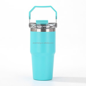 2025 nuova bottiglia d'acqua sportiva coperchi Tumbler a tenuta stagna 20oz 30oz si tan lei tumbler Flip paglia sostituzione coperchi - Product Image 2