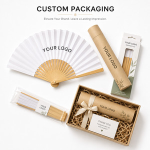 Abanico de Papel de Bambú de 7 Pulgadas con Logotipo Personalizado, Abanico Plegable para Regalo de Boda, Fiesta, Regalo Promocional de Verano, Recuerdo Empresarial - Product Image 6