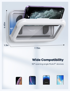 Lamicall stry01 vòi hoa sen không thấm nước điện thoại chủ 480 ° xoay có thể điều chỉnh đứng cho <span class=keywords><strong>iPhone</strong></span> 16 15 14 13 - Product Image 6