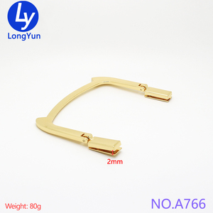 Nuova Moda Design Personalizzato Alta Qualità Ottimo Materiale Maniglia per Borsa in Lega di Zinco e Pelle <span class=keywords><strong>Accessori</strong></span> Hardware per Borse da Donna di Marca - Product Image 3