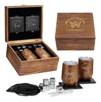 Coffret Cadeau Vin pour Amoureux du Vin, Femme, Saint-Valentin, Maman, Sœur, Amie, Collègue, Petite Amie - Coffret Cadeau Inspirant avec Verres à Vin
