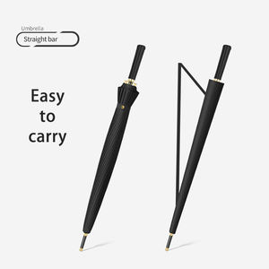 Paraguas largo para hombre, sombrilla resistente a la lluvia, al sol y al viento, accesorio Manual de estilo de negocios, gran oferta, 24 varillas - Product Image 5